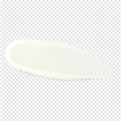 Cleansing gel cosmetic skincare texture sample beauty product vector transparent realistic illustration