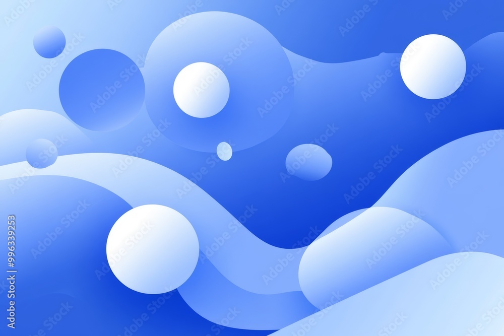 Poster background of blue abstract shapes. composition of dynamic shapes.