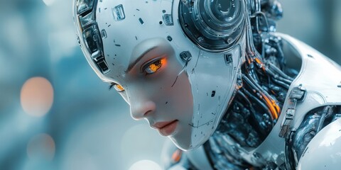 Fototapeta premium Artificial intelligence assists in legal research by analyzing vast amounts of case data