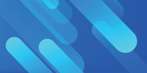 Abstract blue background with diagonal lines. Dynamic shapes composition.