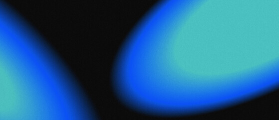 abstract grainy gradient blue neon light with black background, grain noisy, for background, banner, backdrop