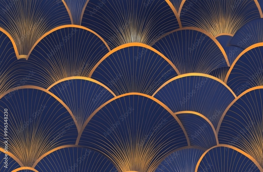 Poster an elegant art nouveau seamless pattern. a minimalist abstract background with geometric art deco te