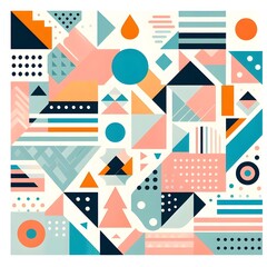 Obraz premium Abstract shape wallpaper for desktop and smartphone 