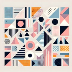 Obraz premium Abstract shape wallpaper for desktop and smartphone 