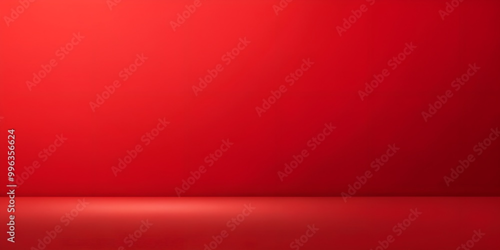 Poster minimalist abstract red background ai-created content