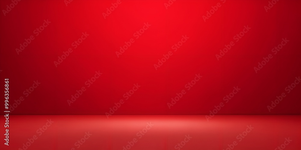 Poster minimalist abstract red background ai-created content