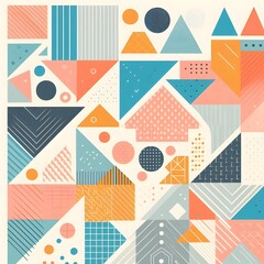 Fototapeta premium Abstract shape wallpaper for desktop and smartphone 