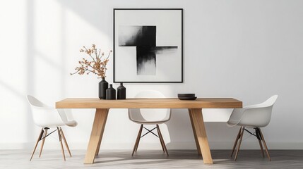 Modern Minimalist Dining Room Interior Design