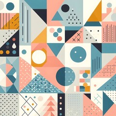 Abstract shape wallpaper for desktop and smartphone 