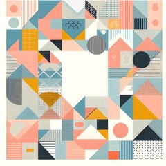 Obraz premium Abstract shape wallpaper for desktop and smartphone 