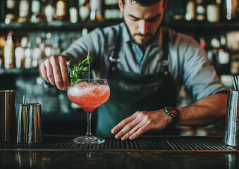 bartender at bar