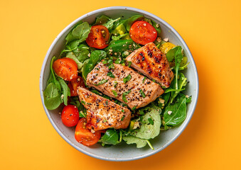 grilled chicken with vegetables