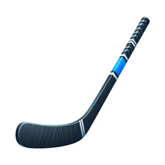 Hockey stick isolated on transparent background