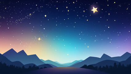 landscape with mountains