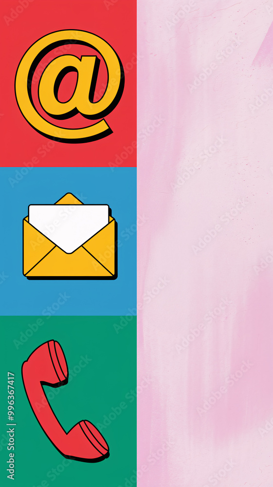 Aufkleber fun and informative communication skills poster with bold colors and playful design
