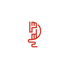 P phone letter company logo design.