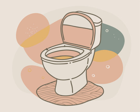 recommend clip art: Toilet vector line art style
