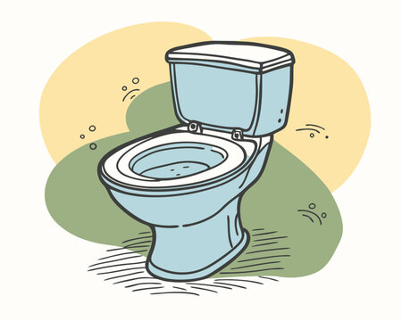 recommend clip art: Toilet vector line art style