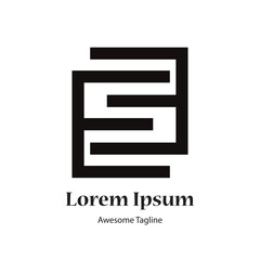 EE letter logo design icon