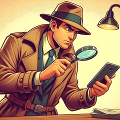 Detective illustration