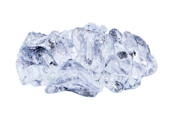 fake Ice cube isolated on white background