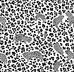 Fototapeta premium A seamless pattern of small leopard spots