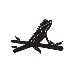 Chameleon Logo Design. Simple and Modern. Vector illustration