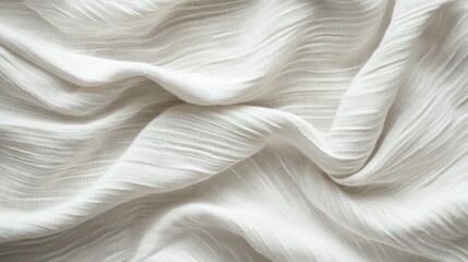Soft grey cotton fabric texture featuring a blank area for text and design ideas Clean white pleats create a woven detail ideal for a retro inspired decorative background