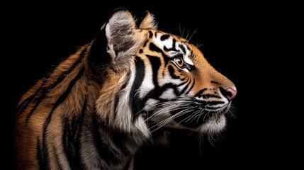 Naklejka premium Stock Photographic Image of a tiger HD 8K wallpaper