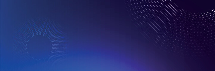 Abstract circle dot pattern on blue violet background hi tech technology vector