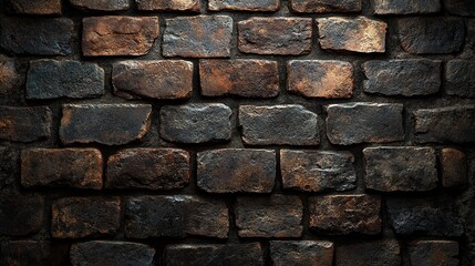 Fototapeta premium Brick Wall Texture with Diverse Colors and Textures