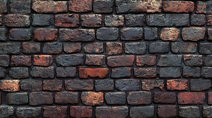 Obraz premium Clean and Orderly Brick Wall Design