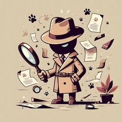 Detective illustration