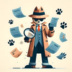 Detective illustration