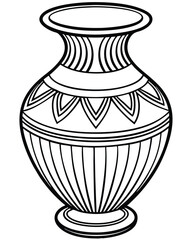 Vase vector silhouette