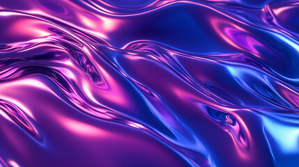 Fototapeta premium Abstract Blue and Purple Liquid Waves 