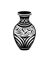 Vase vector silhouette