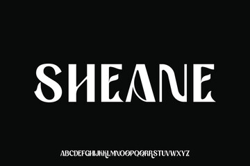 Obraz premium Display alphabet font vector design suitable for headline, poster, logo and many more