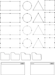 컴퓨터 패스 폴더 라인 이미지