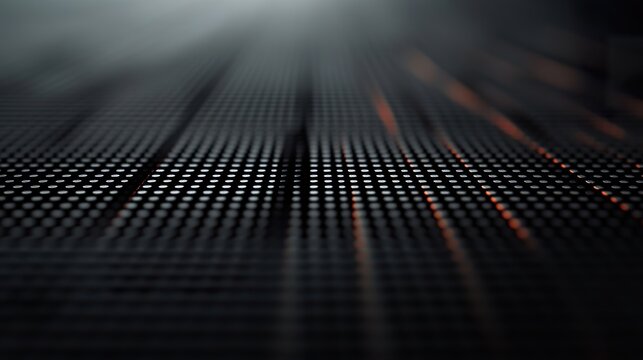 Grid Marking with Fine Lines Isolated on Dark Background