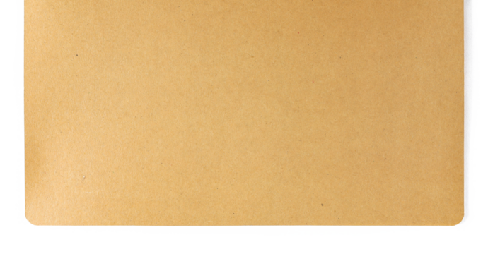 Recycled cardboard texture and background, brown vintage color, isolated on white