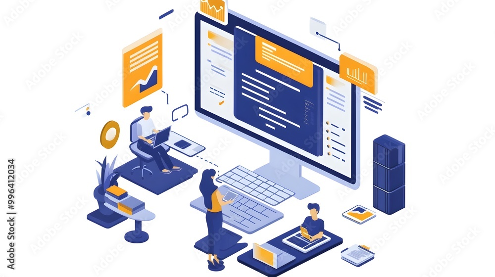 Aufkleber collaborative business technology workflow for digital innovation and analytics