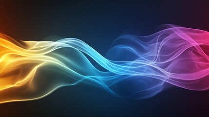 Vibrant Abstract Spectrum Waves Background Art