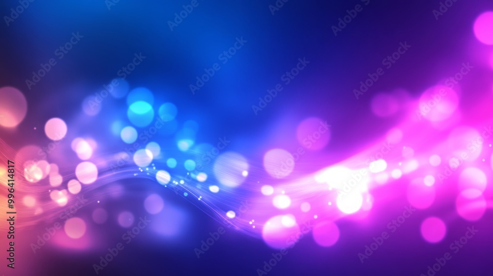 Poster vibrant abstract background with bokeh effect