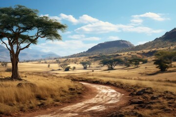 African national park nature landscape outdoors.