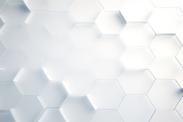 Naklejka premium Light white background backgrounds hexagon repetition.