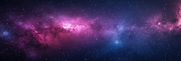 Obraz premium Starry Dark Purple Sky Background