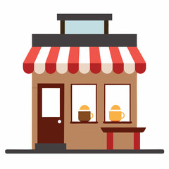 Obraz premium illustration of a coffee shop