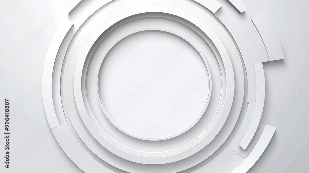 Poster grey and white gradient seamless background. a blank elegant picture frame with halftone dots. digit