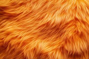 Beautiful Orange Fur. Background texture.